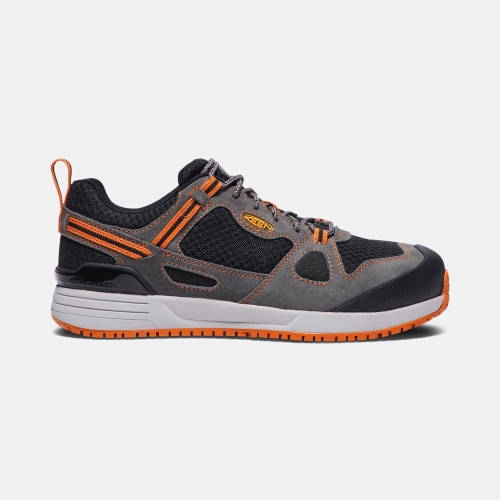 Magasin Chaussures Keen | Chaussures de Travail Keen Springfield Aluminum Toe Homme Noir Grise Orange (FRP162043)
